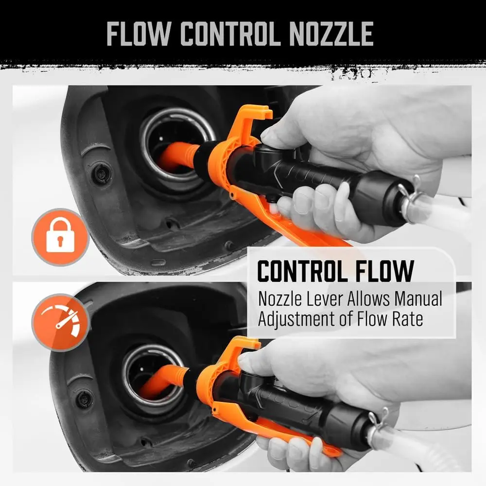 Water Siphon Pump Powered Electric Battery Operated Suction Pump for Water Gasoline Diesel