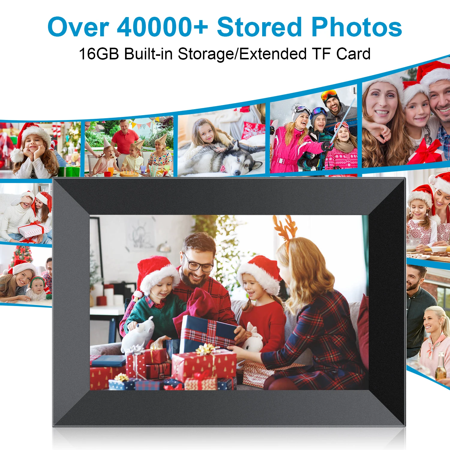 Frameo 10 inch WiFi Digital Photo Frame 1280*800 IPS Touch Screen Digiatl Picture Frame