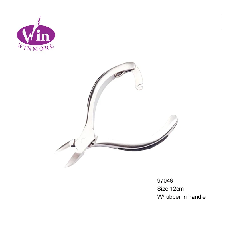 Лак для ногтей Педикюр щипцы с одной главной балкой с крючком из нержавеющей стали при помощи резинки на ручка Педикюр резак