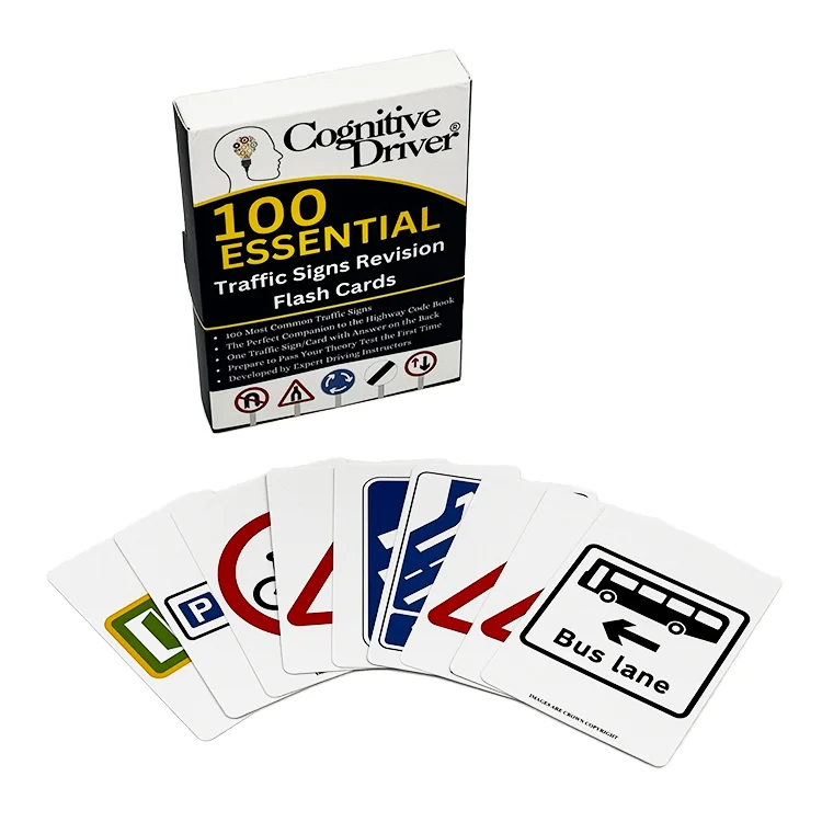 Free Sample Kids Learning Flash Card Game Custom Logo Printed Memory Card for English Math Education Made of Paper