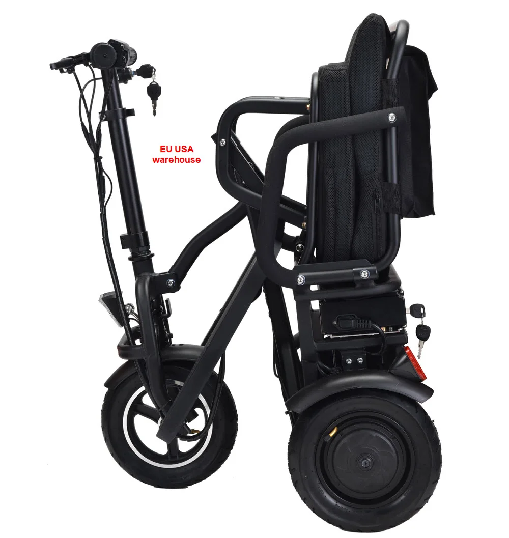cheapest  3 4 Wheel Convenient lightweight power tricycle mobility scooter wheelchair