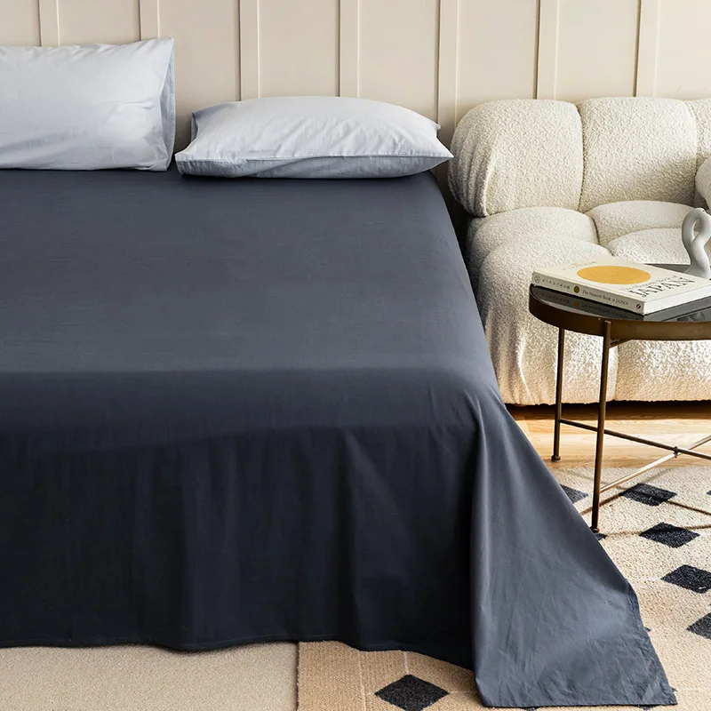 High quality 100% cotton pure cotton bed sheets wholesale without pilling No fading bedsheet