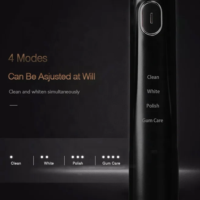 IVISMILE OEM новая отбеливающая зубная щетка беспроводная 6 синих светодиодных лампочек звуковая