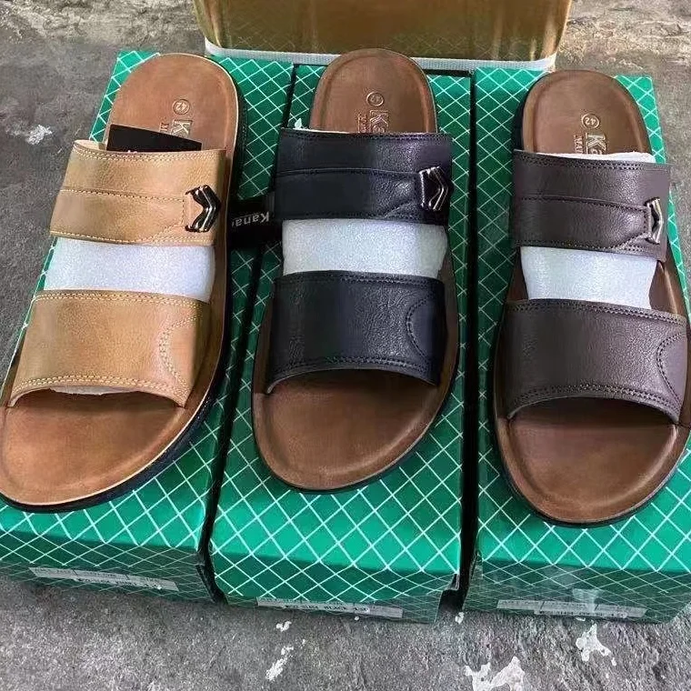 popular cheap comfortable men slippers black flat slippers for men