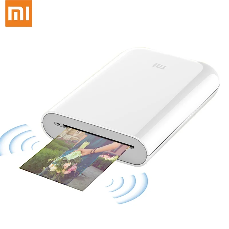 Оригинальный мини Карманный фотопринтер Xiaomi трехдюймовая печать для фотосъемки несколько подключений видео портативный