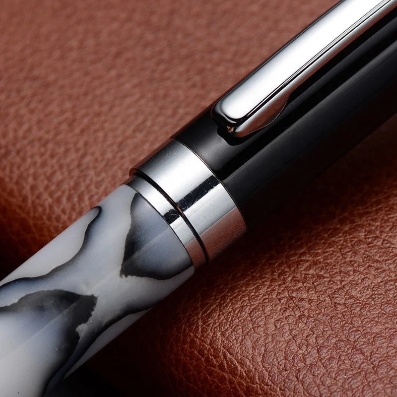 custom business pen metal marble pen student office ballpoint pen