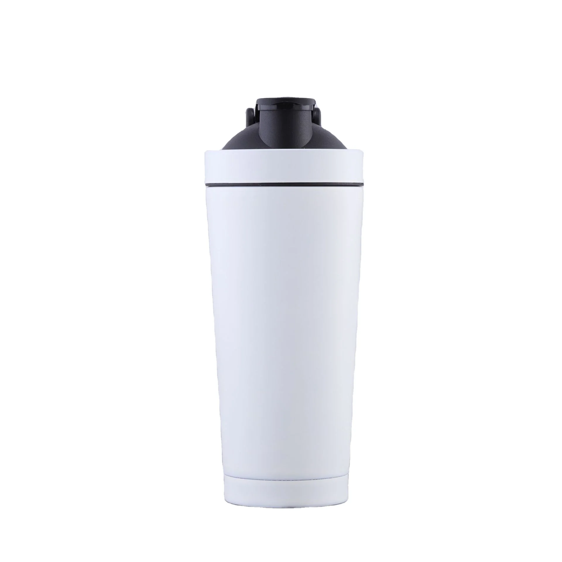 Black Custom Logo Leak Proof Bpa Free Protein Insulated Shaker Bottle Sport Gym Stainless Steel Water Bottle 550ml 750ml
