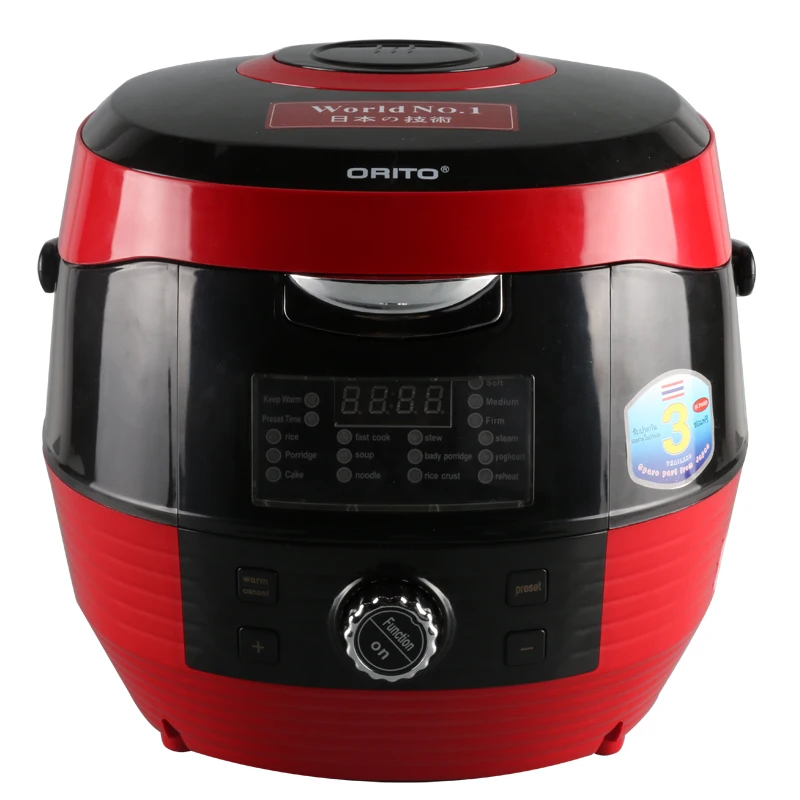 Household kitchen appliance big screen16 program intelligent plastic & square rice cooker by ORITO Professional Manufacturers