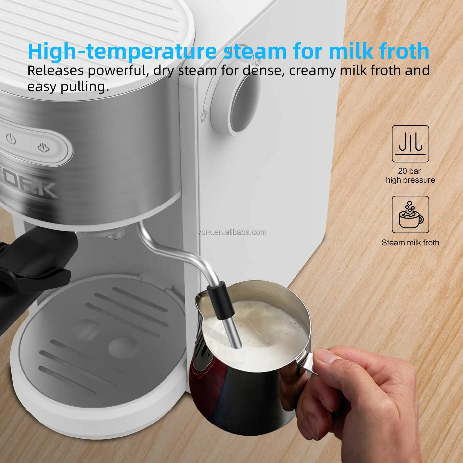 Wholesale 2022 best selling new design 15 bar 20 bar coffee machine espresso coffee maker home electric appliances