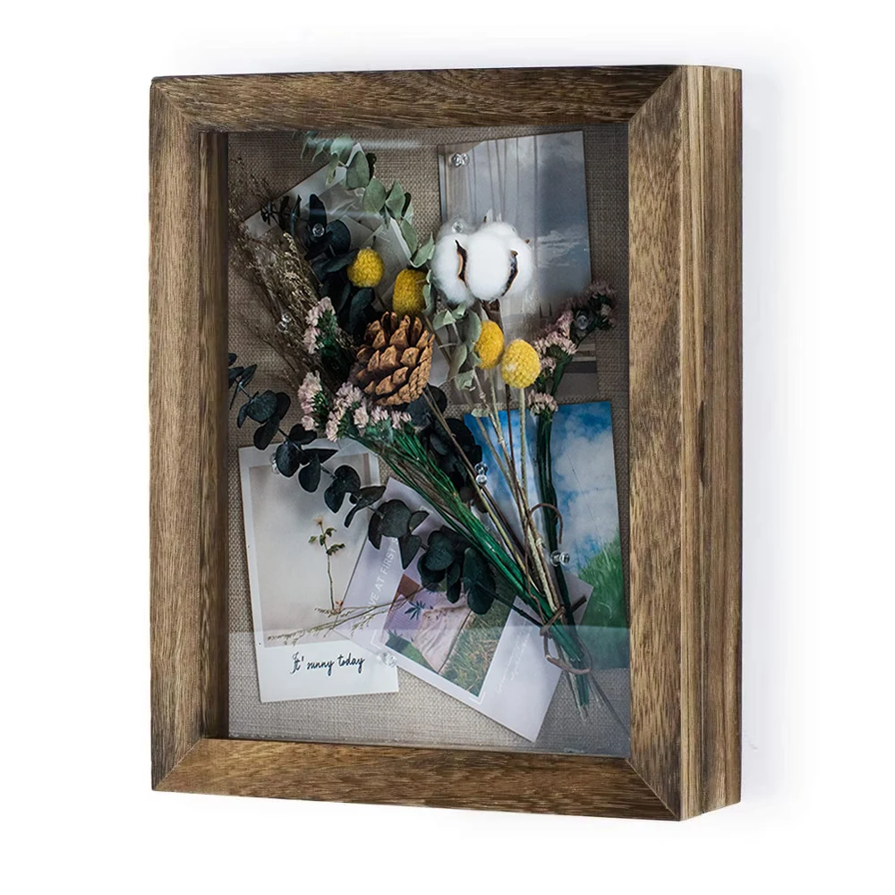 Shadow Box Frame 8*10 витрина с льняной задней рамкой для свадебного букета памятные фотографии коробка памяти сувениров