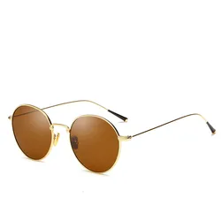 Trendy Round Women Men Retro Eyewear Small Fashion Sun Glasses 2022 Metal Retro Sunglasses