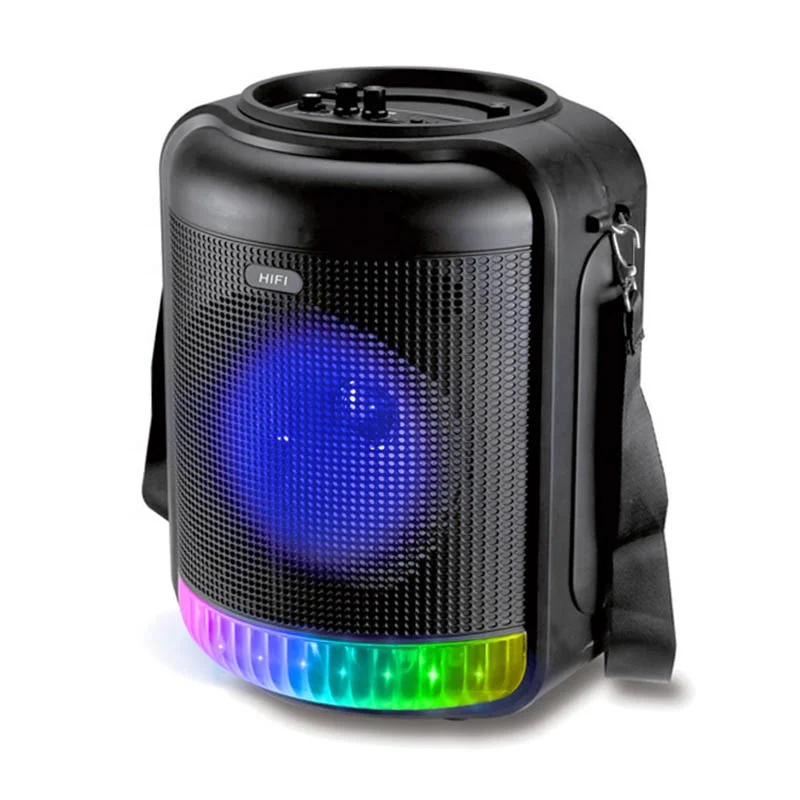 PARLANTE PORTATIL CON SUBWOOFER DE 8 10 12 15 PULGADAS Karaoke Usb Luz Led