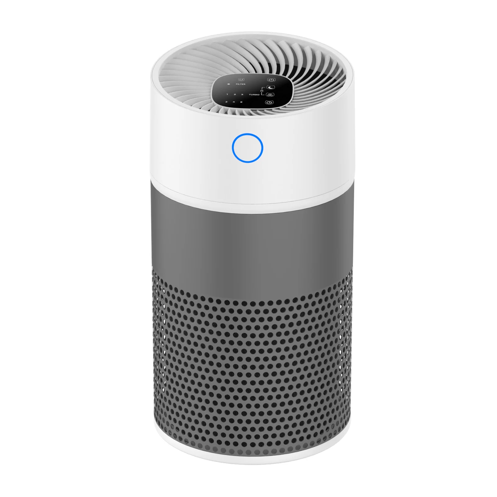 JNUO Air Cleaner Home Active Carbon Filter Remove Smoke Pet Hair H13 HEPA Filter Air Purifier