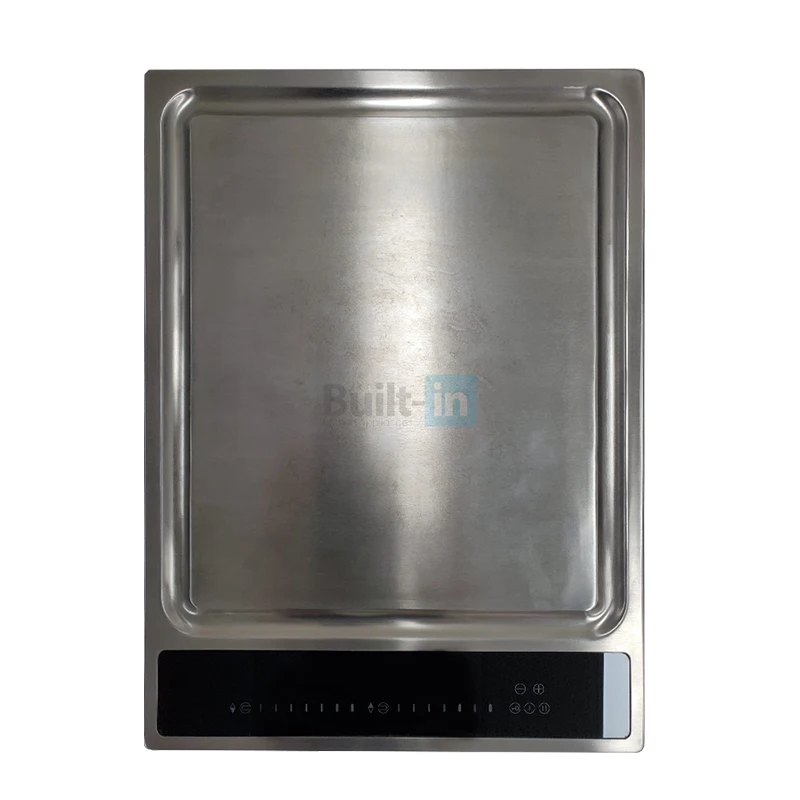 Встраиваемая индукционная плита, 38 см, немецкая, например, Bep Tu. O. Плита Teppan Yaki с 2 зонами для барбекю и гриля