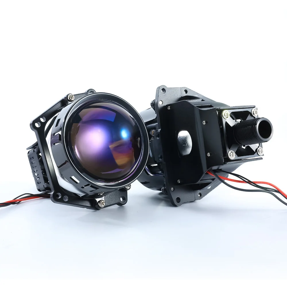 GPNE P10 h4 led headlight projector 57W H7 9005 blue lens projector focos led para auto bi led projector lens 3.0