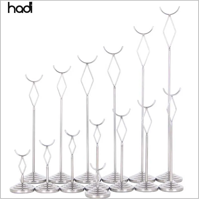 High Quality Modern Gold U-Shaped Stainless Steel Card Buffet Tag Holder for Wedding Parties and Hotel Table Number Stands Sale