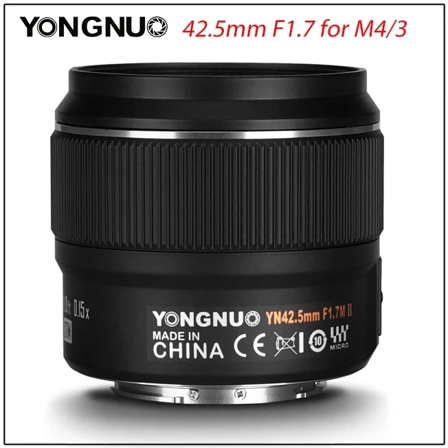  Объектив YONGNUO yn42 5 мм 42 F1.7M II F1.7 объектив с автофокусом AF для беззеркальной камеры M4/3 mount Panasonic