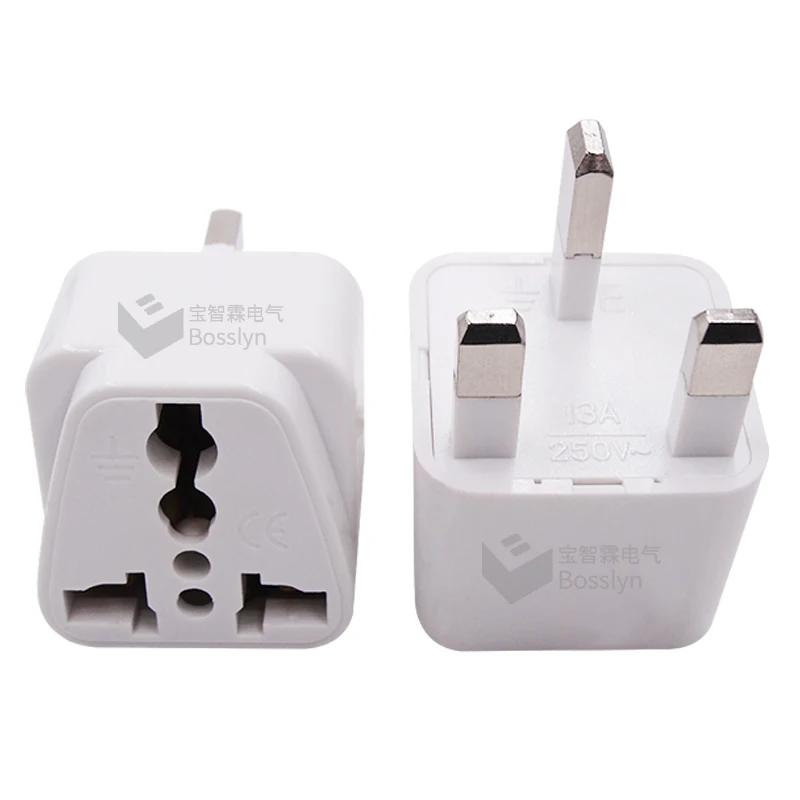 Universal AU US EU to UK 3 Pin AC Power Plug Travel Adapter