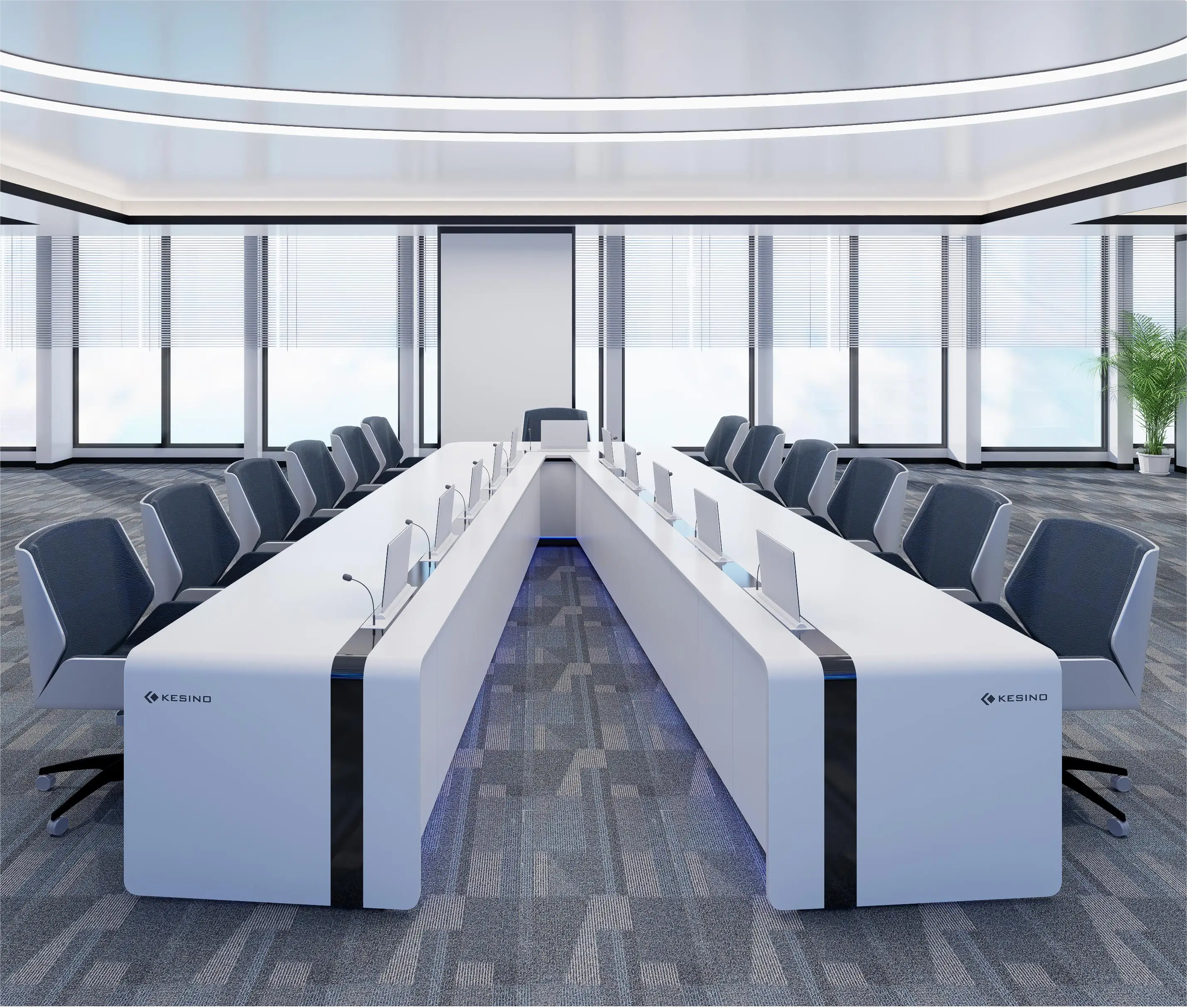 Высококачественная рабочая станция CCTV kesino командный центр консоль конференц-зала модульный современный многофункциональный Конференц-стол