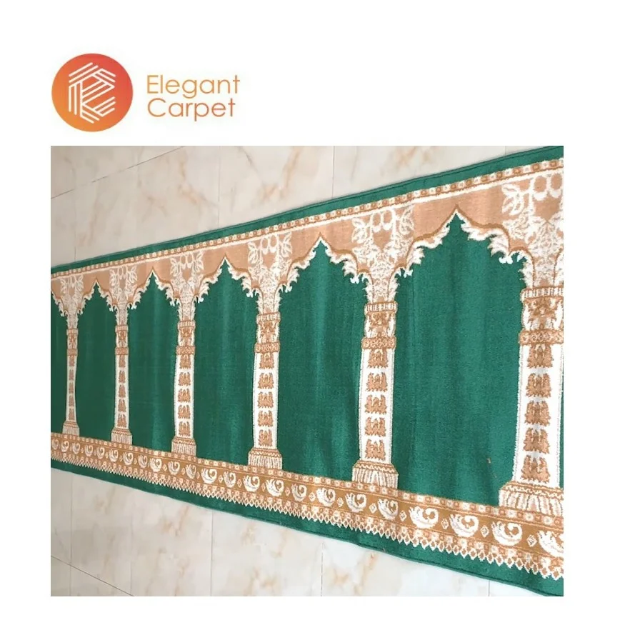 Green color wholesale masjid mosque carpet irani prayer carpet