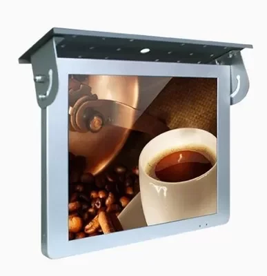 17 Inch LCD LED Advertising Display For Bus Wireless Network WiFi 3G 4G With Mounting Bracket