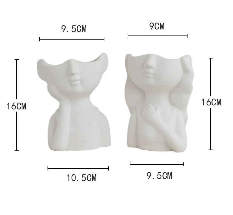 Wholesale  modern white ceramic vases for home decor porcelain ceramic vase