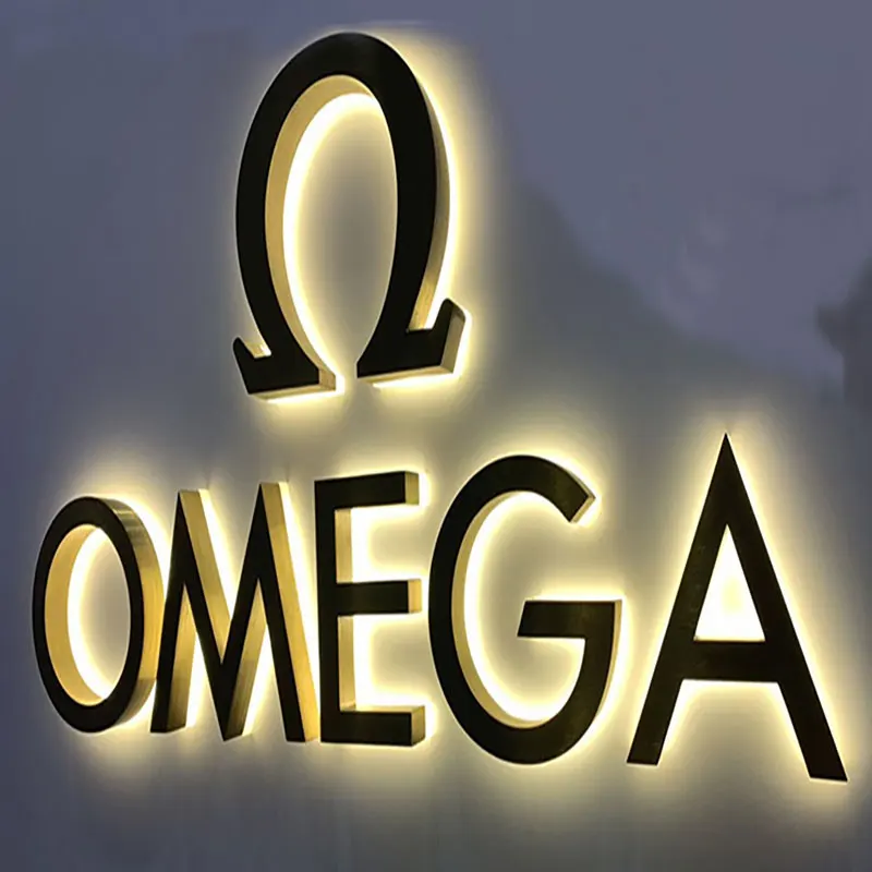  High brightness outdoor 3D led Stainless Steel Backlit letter