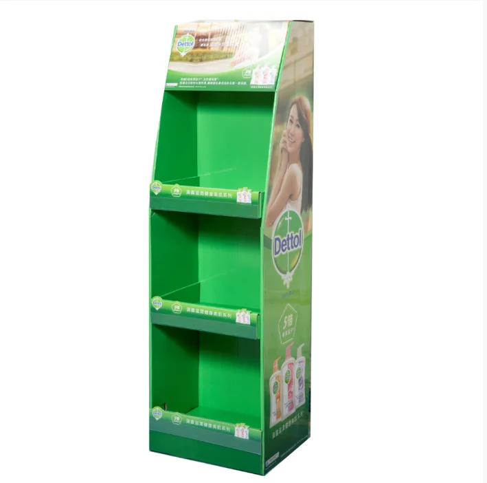 Light Duty Supermarket Shelves Store Shelf for Sale Display Rack Printing Advertising Cardboard Stand Christmas