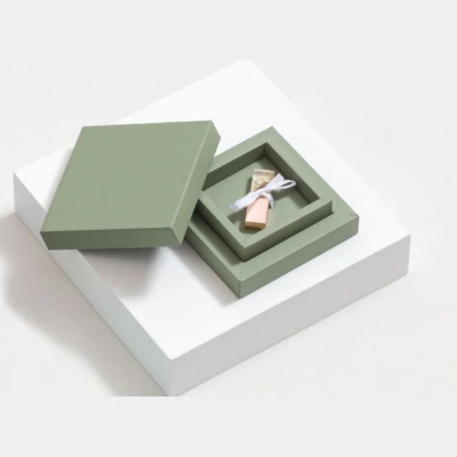 Custom Paper Usb Flash Drive Gift Box Pen Set Wedding Memory Boxes Usb Flash Drive Gift Packaging Box