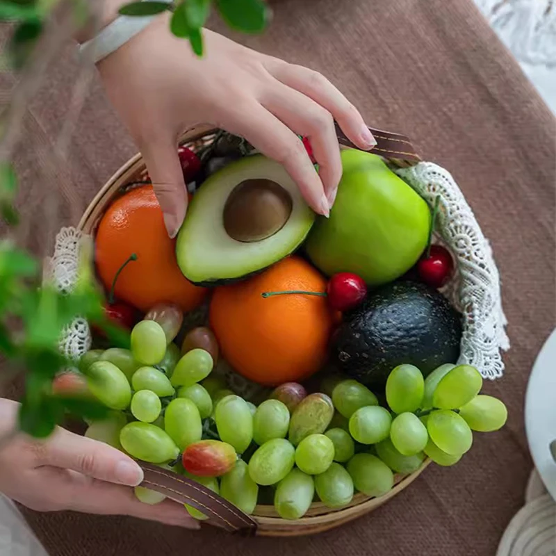 Colorful Artificial Fruit Decorative Lifelike Apple Simulation Fruits