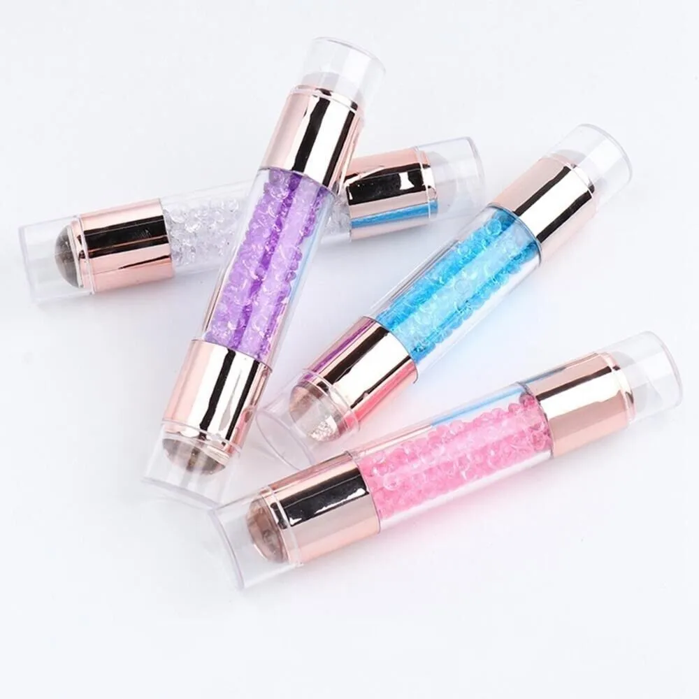 Nail Stamper with Scraper Jelly Silicone Head Stamp for French Nails Manicuring Kits Polish Stencil Nail Art Stamping Tool