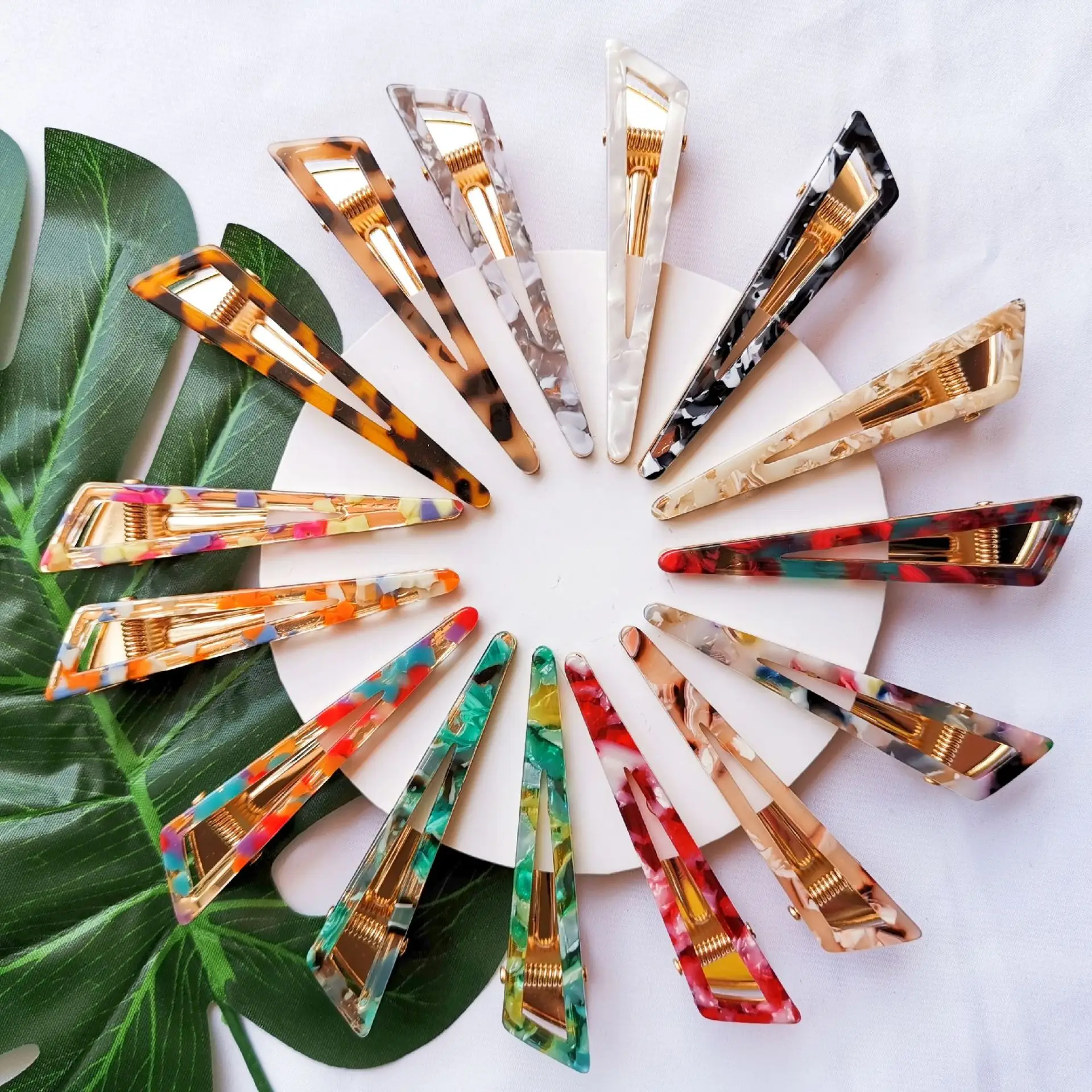 
Wholesale New Fashionable Geometric Vintage Fringe Side Hairclip Acetic Acid Hair Clips For Ladies 