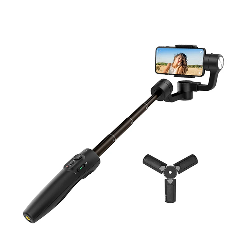 
 Vimble 2s ручной шарнирный стабилизатор для камеры GoPro для смартфонов, карданный стабилизатор для камеры Dslr карданный 3-осевой и портативный монопод с шарнирным замком для дрона  