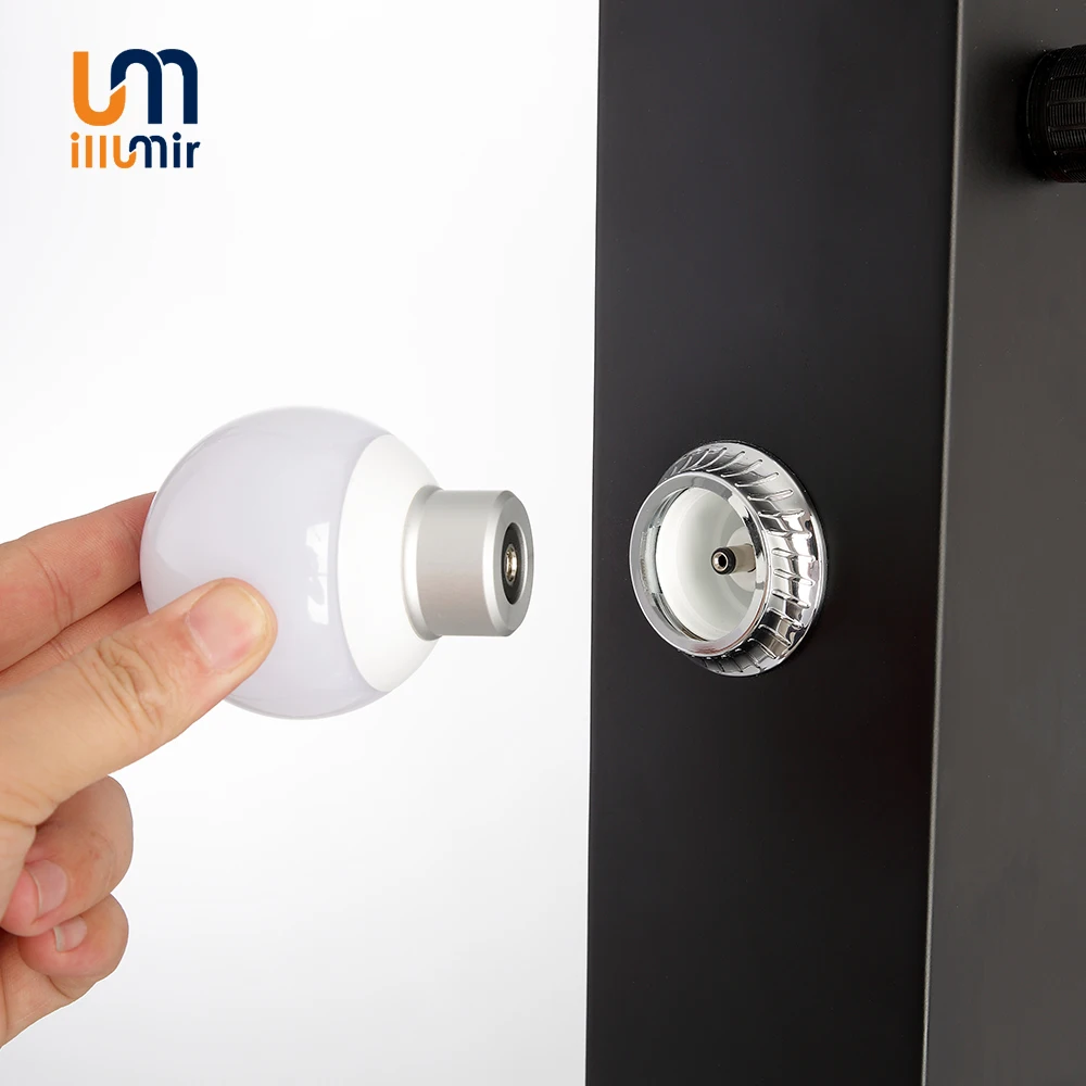 ILLUMIR Hair Salon Styling Mirror Barber Shop Saloon Mirrors With Led Light For Station Furniture