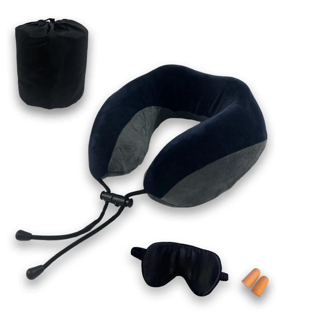 Neck Brace Design Foldable Washable Packable Memory Foam Travel Pillow
