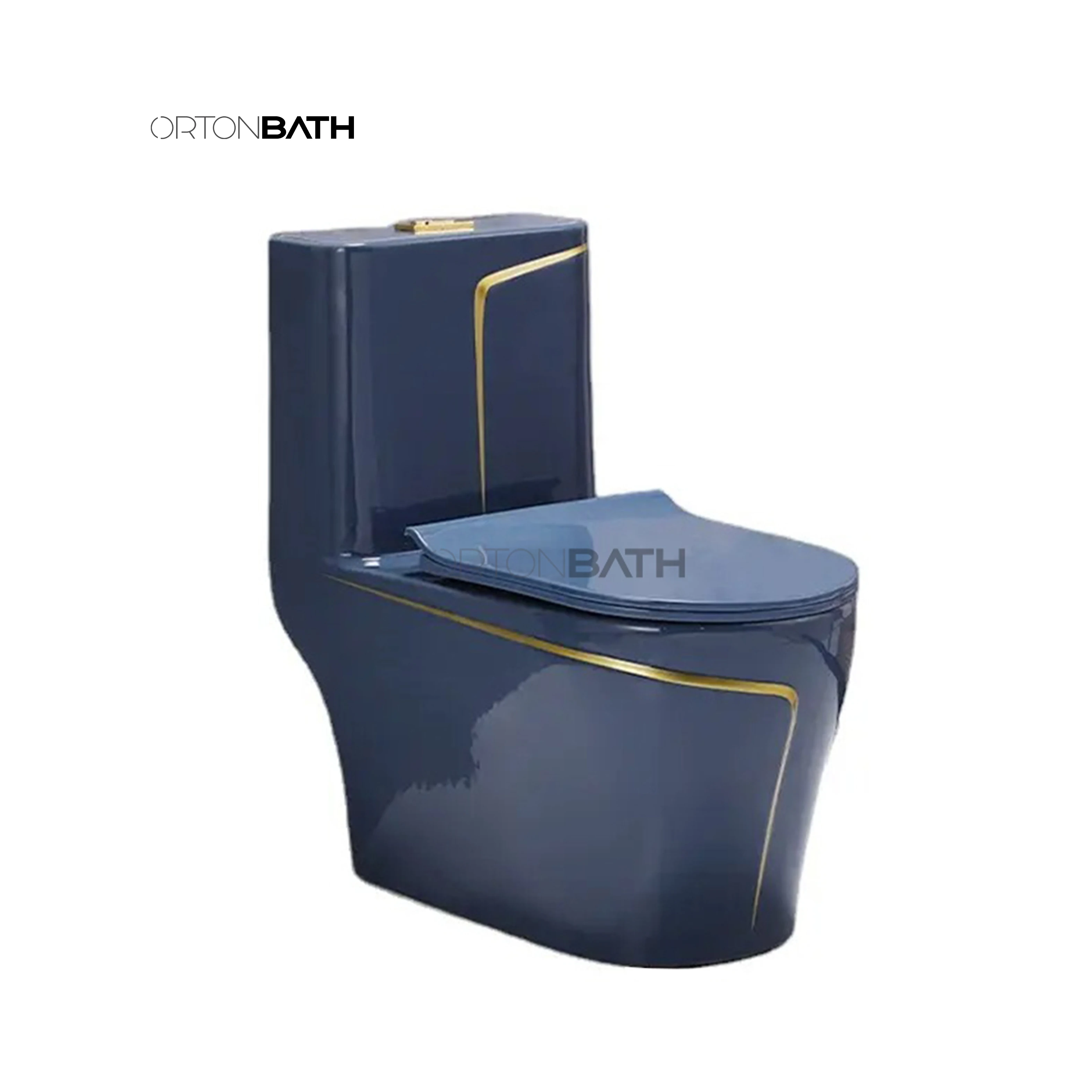 Удлиненный Цельный унитаз ORTONBATH с удобным сиденьем двойным сливом 0 8/1 28 GPF Стандартная Белая