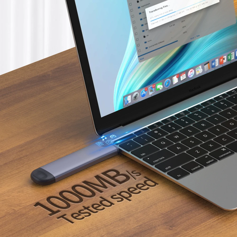 Hot Selling  Mini M.2 SSD Enclosure Dual Protocol NVME/NGFF Fast Transfer Rate Hard Drive Caddy