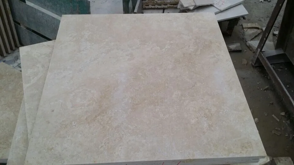 Wholesale low price Beige color travertine stone