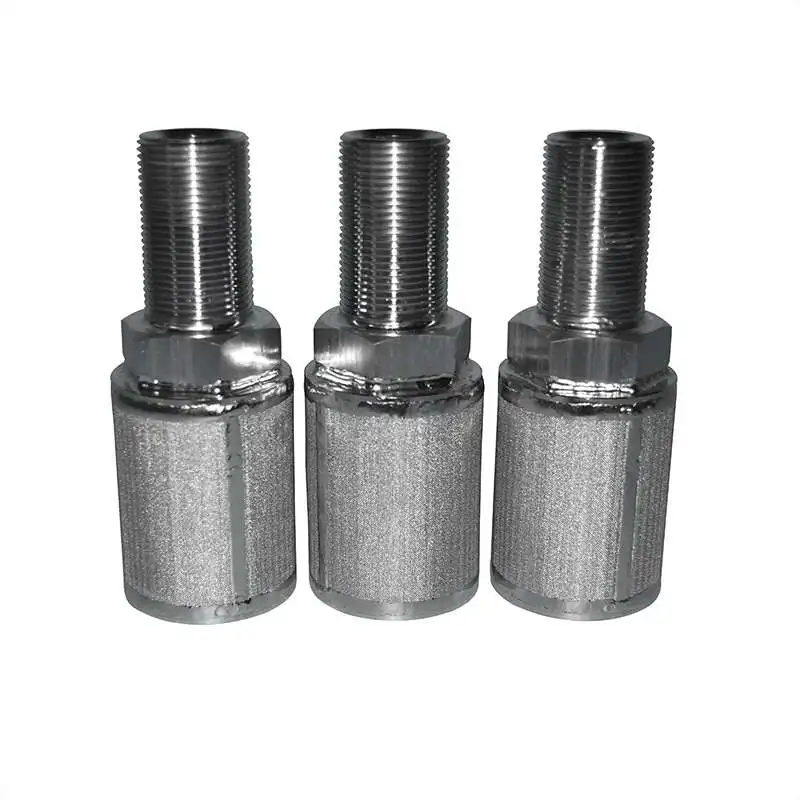 stainless steel 304 316L sintered powder porous metal filter tubes in chemical filtering