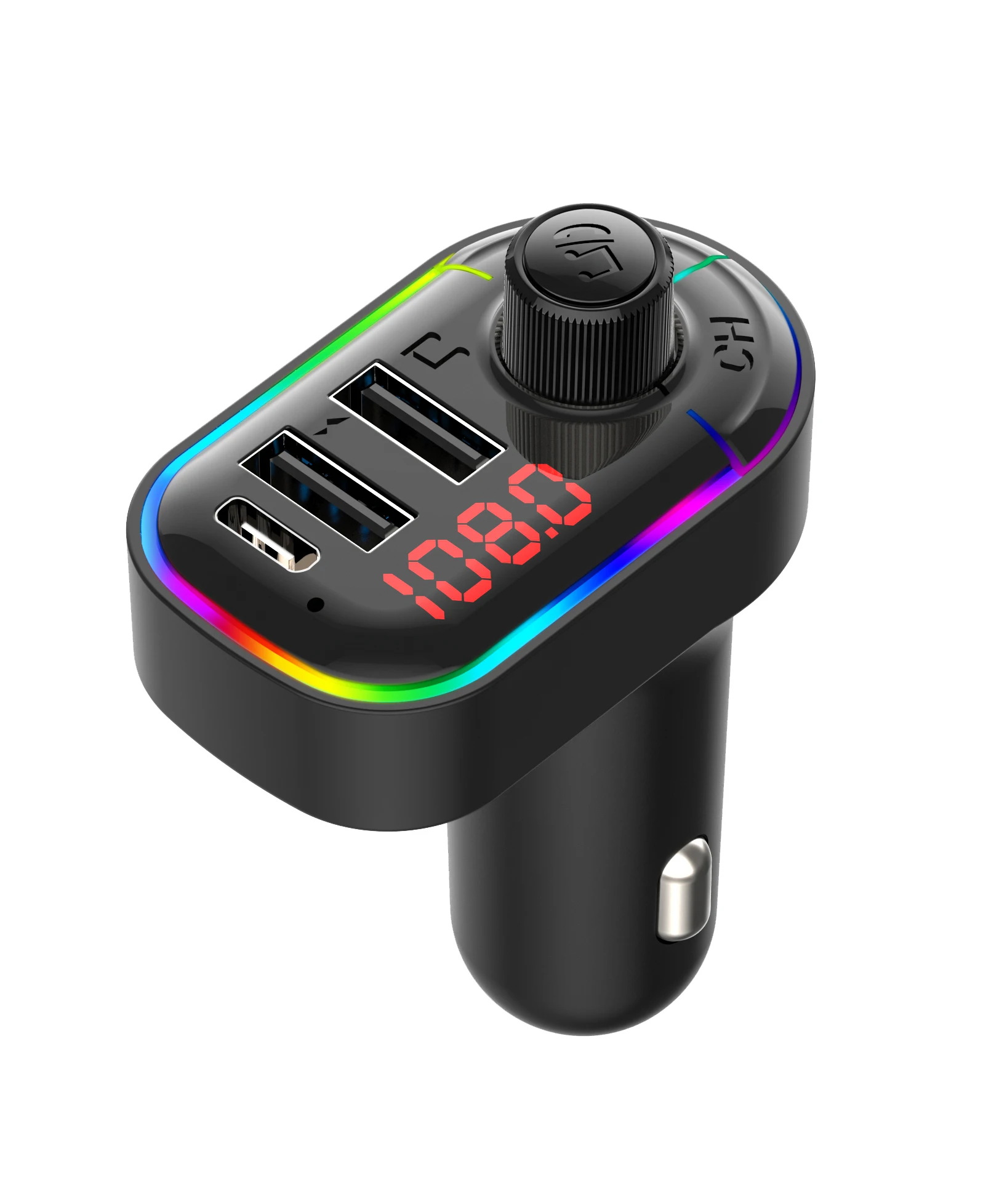  FM-передатчик для автомобиля 5 0 автомобильный аудиоадаптер 32RGB цветной свет mp3-плеер гарнитура автомобильной зарядки телефона в