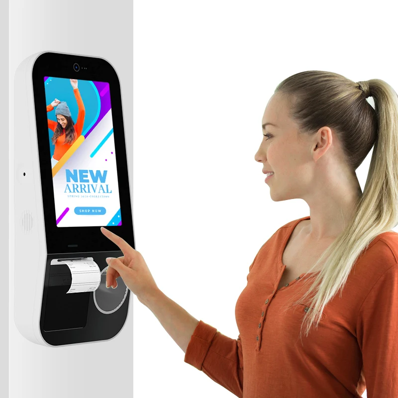 Queue Management Kiosk with Camera for Efficient Customer Flow in Banks and Clinics