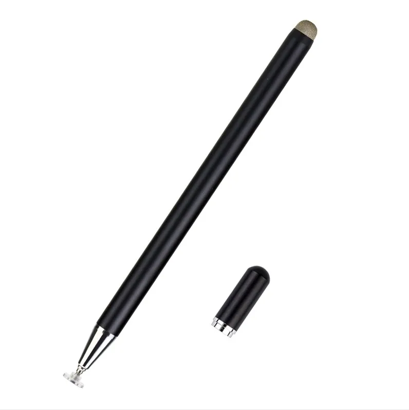 2 in 1 fiber tip disc tip touch screen stylus pen touch pen with magnetic cap for iphone ipad laptop