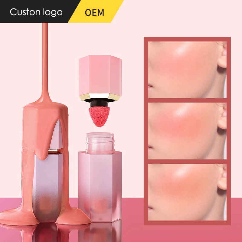 CC4379 High Quality Natural Customize Palette Blush Packaging Private Label Cosmetic Makeup Blusher