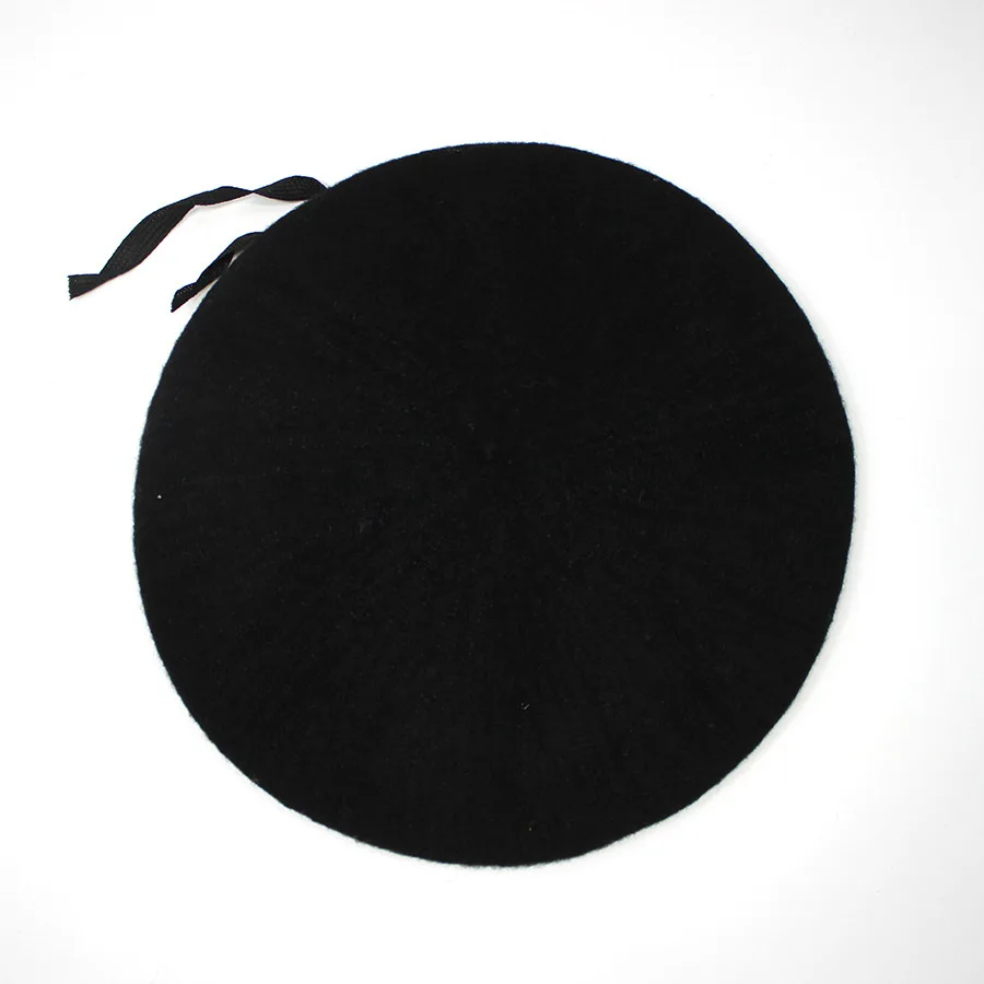 Black Beret cap wholesales wool military beret cap for army use painter hats