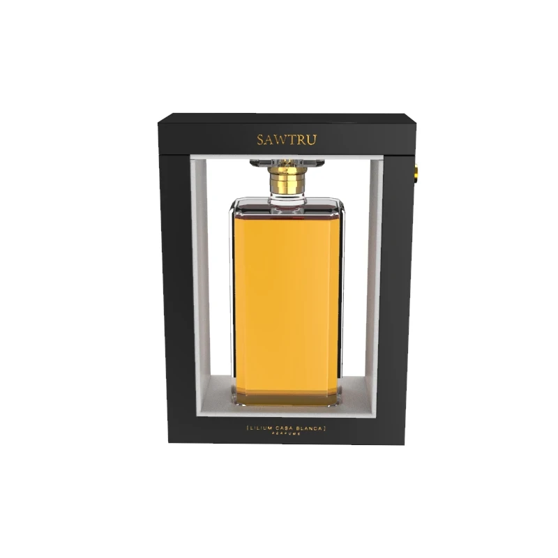 2020 Hot Sales New Design Special Frame Painted Wooden Perfume Show Window Storage Box Case With SABER Certificate