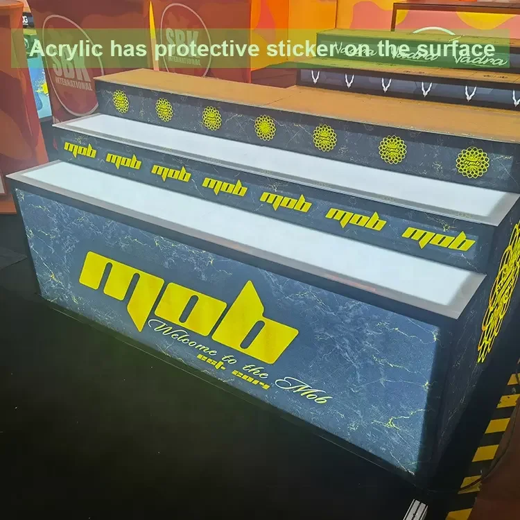 New Fashion Modular Backlit Design Aluminum Frame Illuminated Fabric SEG Lightbox Expo Display Portable 10x20 Trade Show Booth