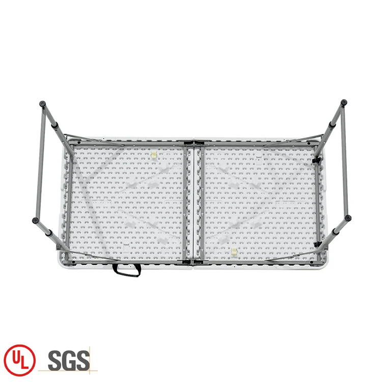 China manufactures foldable plastic table outdoor garden white portable folding table