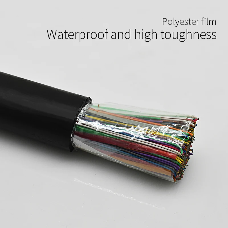 multi twisted pair types indoor outdoor land telephone line cords black insulator armoured communication cable