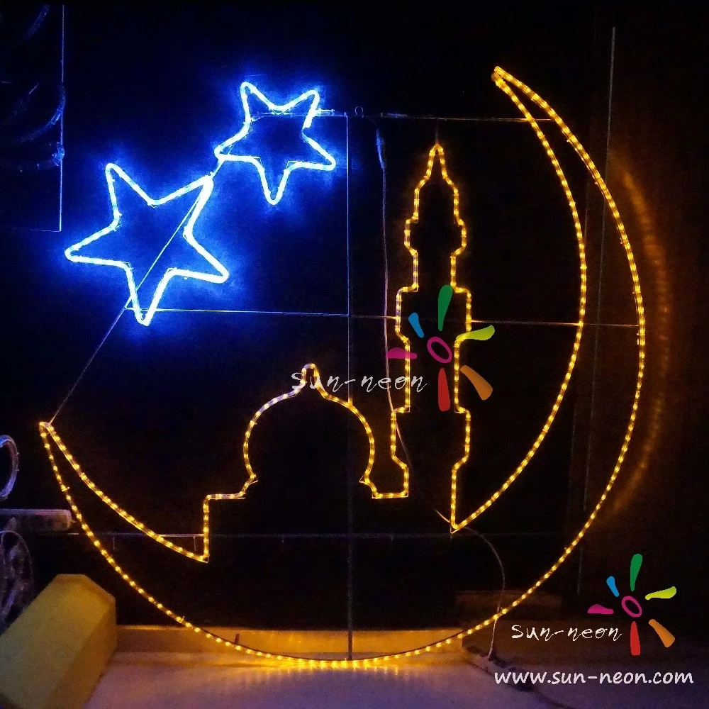 outdoor led Star Moon Ramadan decorations light