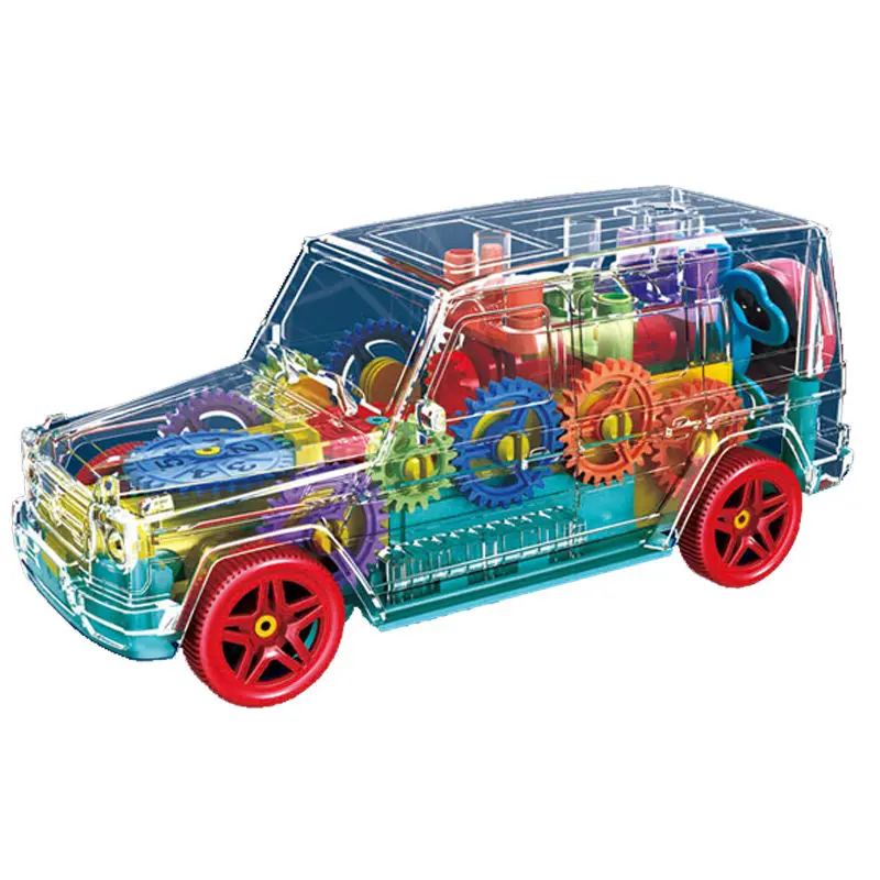 Kid Electric Universal Wheel 360-degree Spin Big G Light Music Walking Off-road Vehicle Transparent Gear Car Toys electric trans